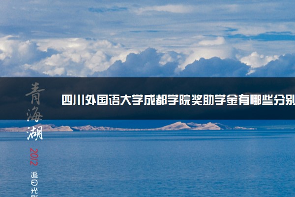 四川外国语大学成都学院奖助学金有哪些分别多少钱 怎么申请评定