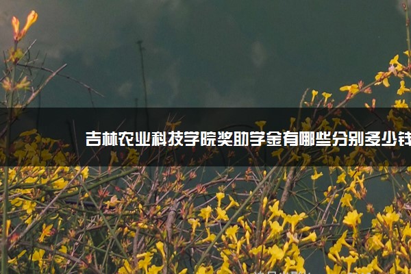 吉林农业科技学院奖助学金有哪些分别多少钱 怎么申请评定