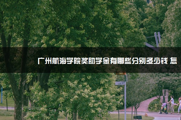 广州航海学院奖助学金有哪些分别多少钱 怎么申请评定