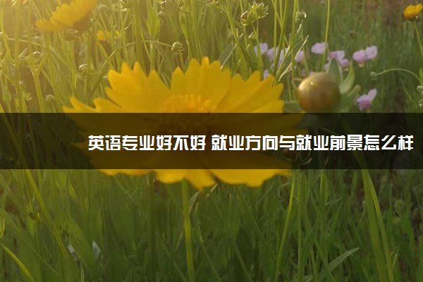 英语专业好不好 就业方向与就业前景怎么样