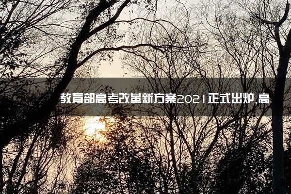 教育部高考改革新方案2021正式出炉,高考改革新方案2021最近新闻