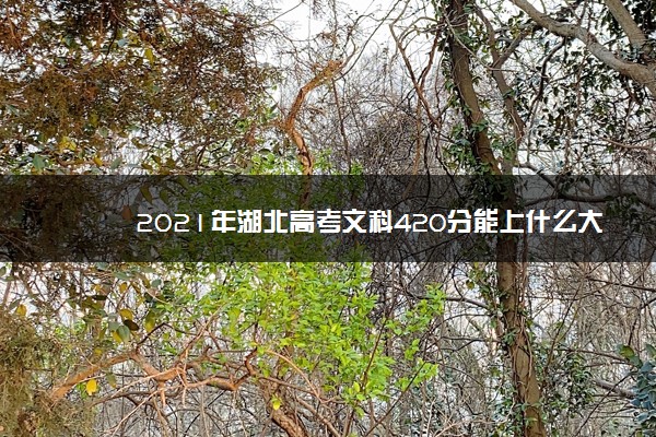 2021年湖北高考文科420分能上什么大学(200所)