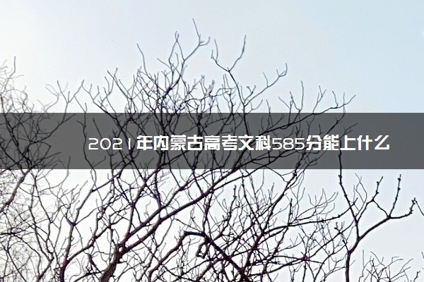 2021年内蒙古高考文科585分能上什么大学(200所)