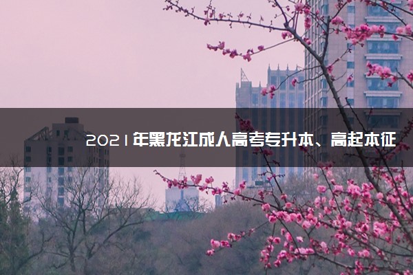 2021年黑龙江成人高考专升本、高起本征集志愿填报时间