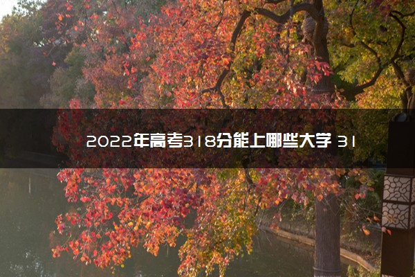 2022年高考318分能上哪些大学 318分能报什么学校