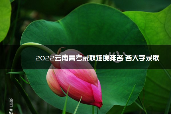 2022云南高考录取难度排名 各大学录取难度排行榜