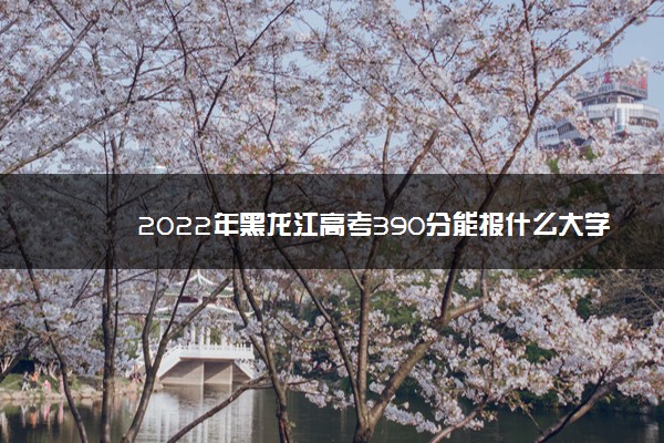 2022年黑龙江高考390分能报什么大学 390分能上哪些院校