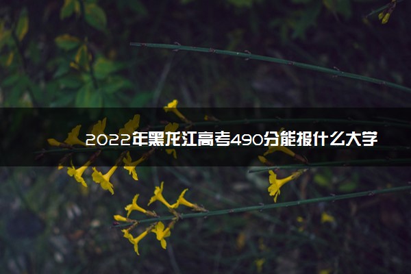 2022年黑龙江高考490分能报什么大学 490分能上哪些院校