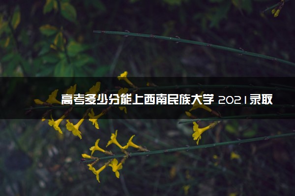 高考多少分能上西南民族大学 2021录取分数线是多少