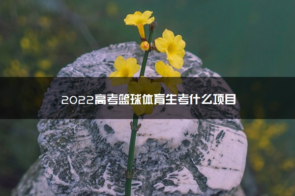 2022高考篮球体育生考什么项目