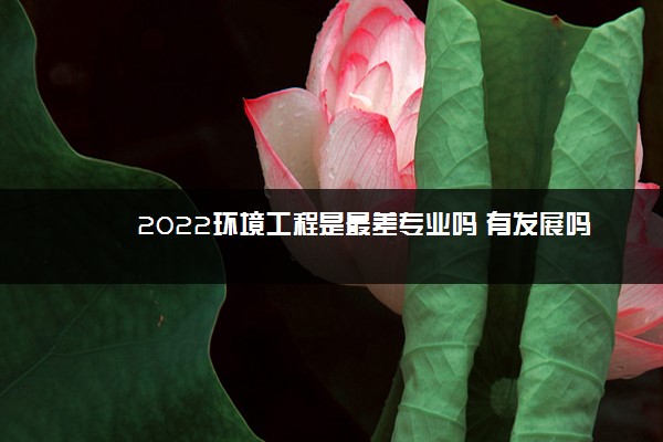 2022环境工程是最差专业吗 有发展吗