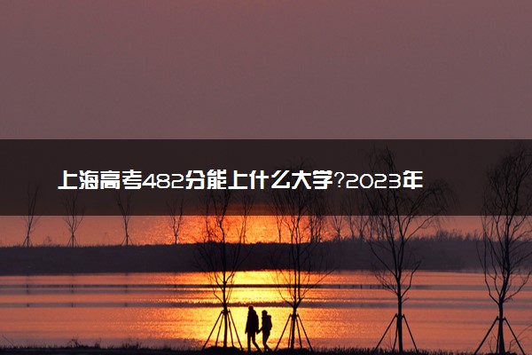 上海高考482分能上什么大学？2023年可以报考哪些学校？附排名