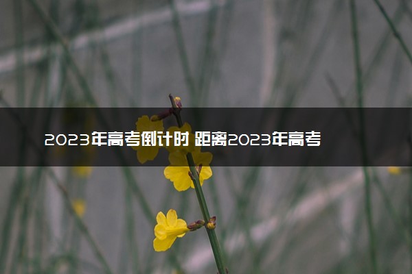 2023年高考倒计时 距离2023年高考还有还有203天