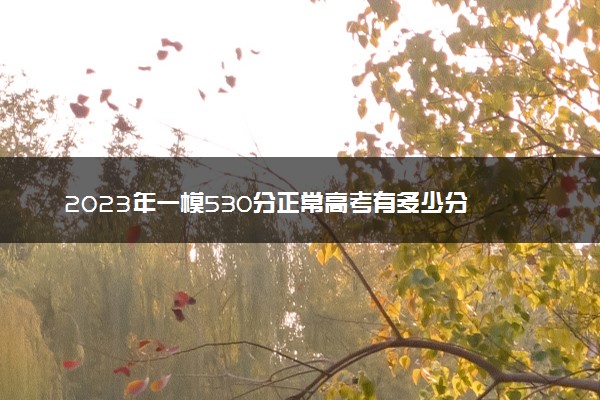 2023年一模530分正常高考有多少分 想提高该怎么做