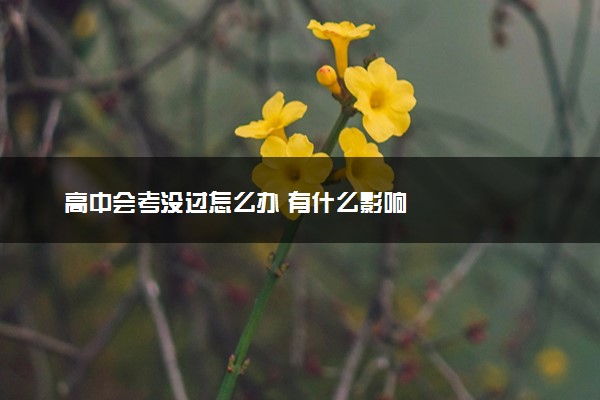 高中会考没过怎么办 有什么影响