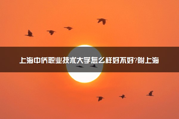 上海中侨职业技术大学怎么样好不好？附上海中侨职业技术大学最好的专业排名及王牌专业介绍