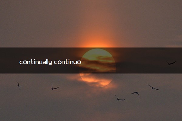 continually continuously的区别