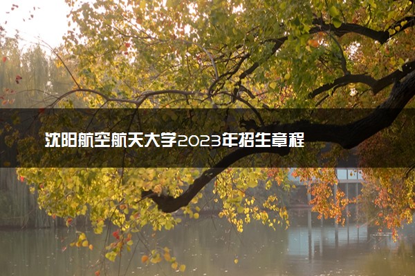 沈阳航空航天大学2023年招生章程