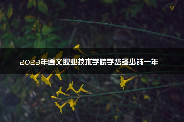 2023年遵义职业技术学院学费多少钱一年及各专业收费标准查询 大约需要多少费用