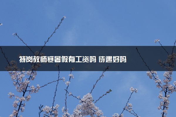 特岗教师寒暑假有工资吗 待遇好吗