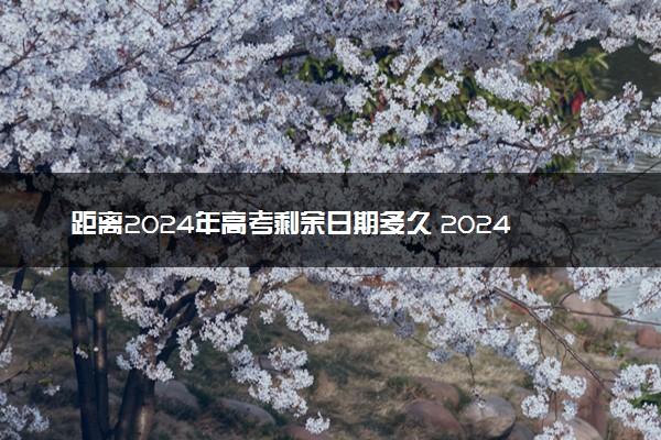 距离2024年高考剩余日期多久 2024高考时间