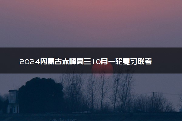 2024内蒙古赤峰高三10月一轮复习联考各科试题及答案汇总