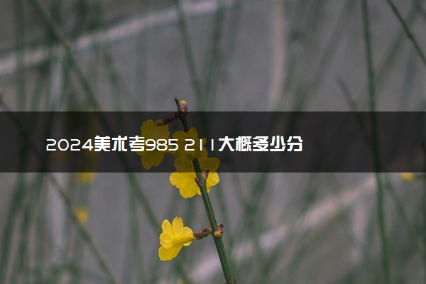 2024美术考985 211大概多少分