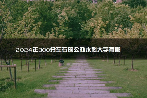 2024年300分左右的公办本科大学有哪些 哪些值得报考