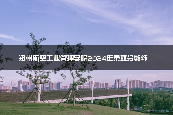 郑州航空工业管理学院2024年录取分数线 各专业录取最低分及位次