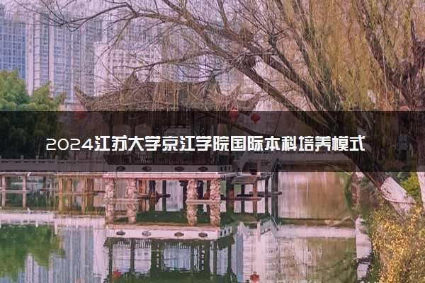 2024江苏大学京江学院国际本科培养模式有哪些