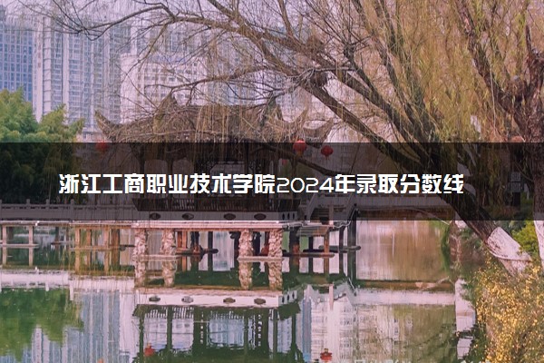 浙江工商职业技术学院2024年录取分数线 各专业录取最低分及位次