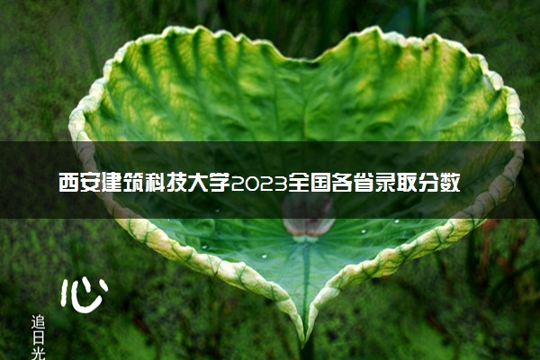 西安建筑科技大学2023全国各省录取分数线及最低位次 高考多少分能上