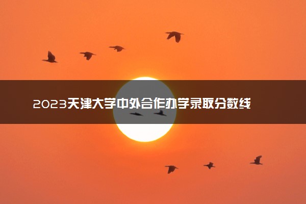 2023天津大学中外合作办学录取分数线 最低多少分能上