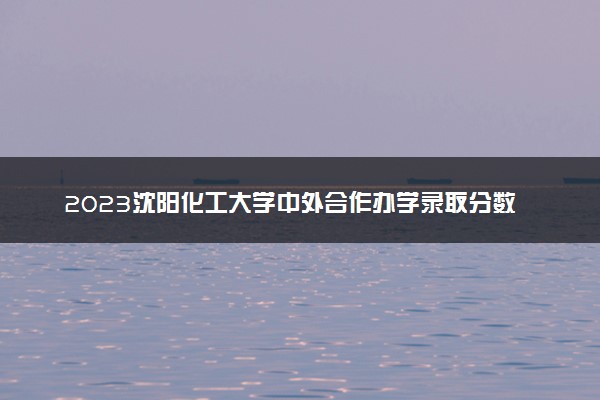 2023沈阳化工大学中外合作办学录取分数线 最低多少分能上