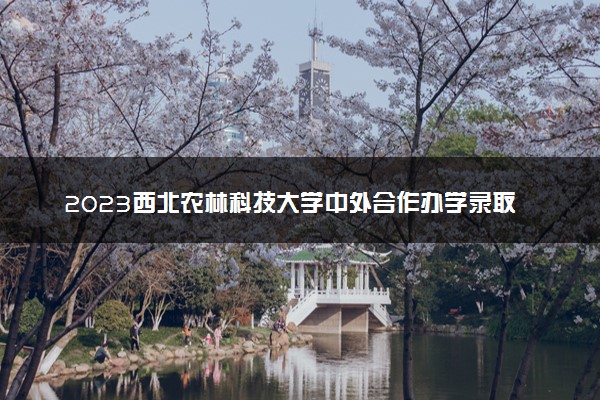 2023西北农林科技大学中外合作办学录取分数线 最低多少分能上