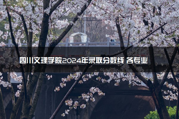四川文理学院2024年录取分数线 各专业录取最低分及位次