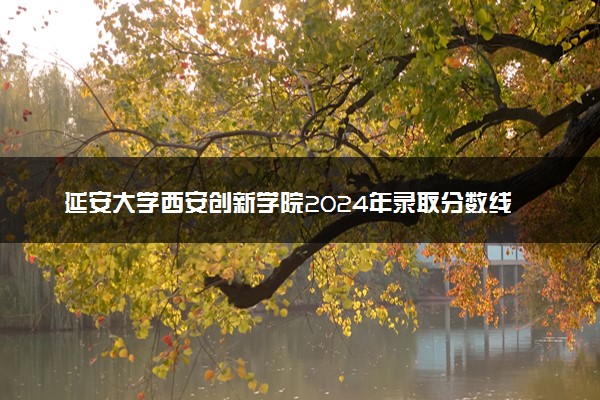 延安大学西安创新学院2024年录取分数线 各专业录取最低分及位次