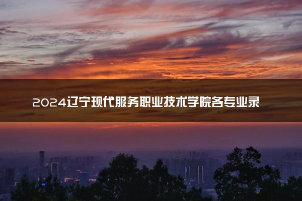 2024辽宁现代服务职业技术学院各专业录取分数线及位次 各省录取最低分是多少
