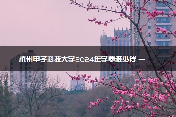杭州电子科技大学2024年学费多少钱 一年各专业收费标准
