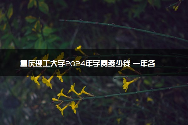 重庆理工大学2024年学费多少钱 一年各专业收费标准