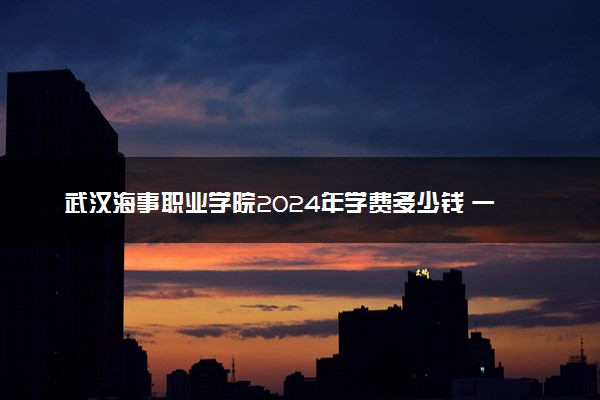 武汉海事职业学院2024年学费多少钱 一年各专业收费标准