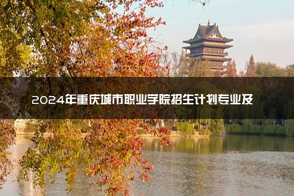 2024年重庆城市职业学院招生计划专业及各省录取分数线位次