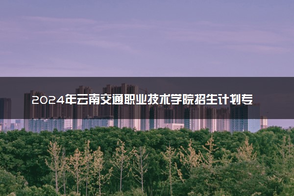 2024年云南交通职业技术学院招生计划专业及各省录取分数线位次