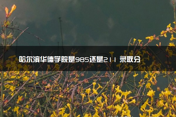 哈尔滨华德学院是985还是211 录取分数线是多少