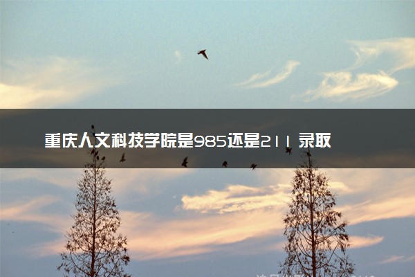 重庆人文科技学院是985还是211 录取分数线是多少