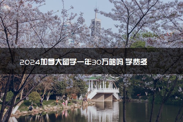 2024加拿大留学一年30万够吗 学费多少钱