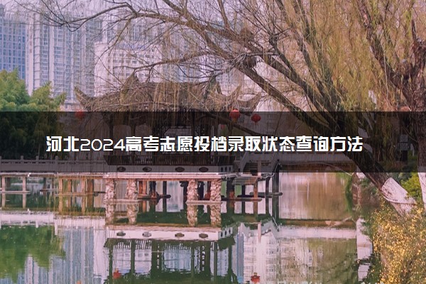 河北2024高考志愿投档录取状态查询方法及入口