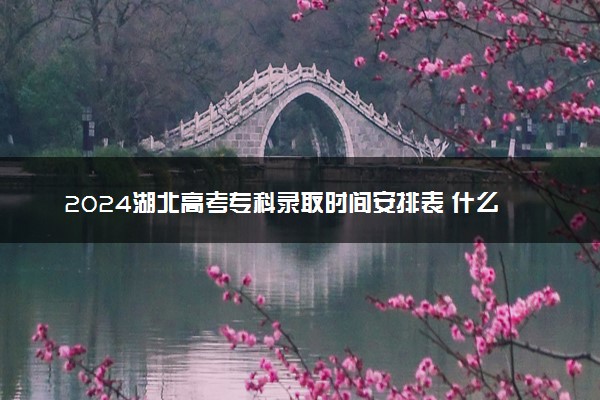 2024湖北高考专科录取时间安排表 什么时候查录取结果