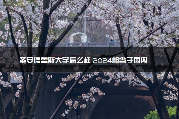 圣安德鲁斯大学怎么样 2024相当于国内什么学校