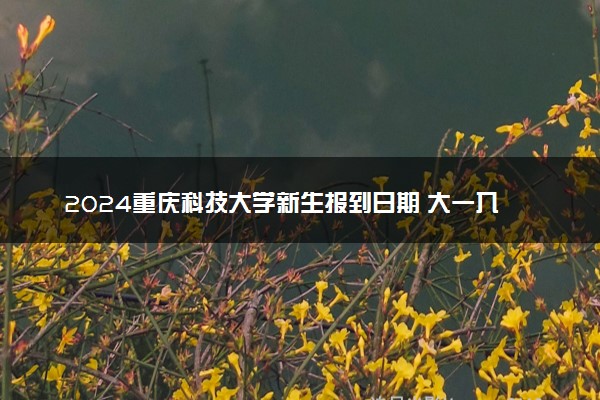 2024重庆科技大学新生报到日期 大一入学时间是几号